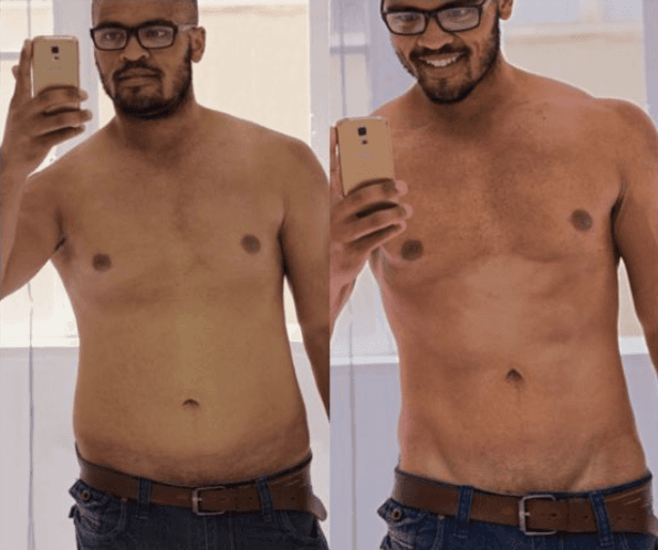 Transformação de Carlos Silva - Antes e Depois